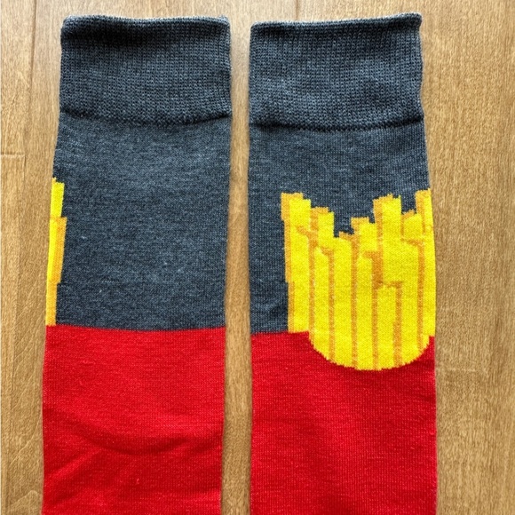 Funky Socks French Fry Socks, 1 Pair of Fun Socks, OS - Picture 7 of 9